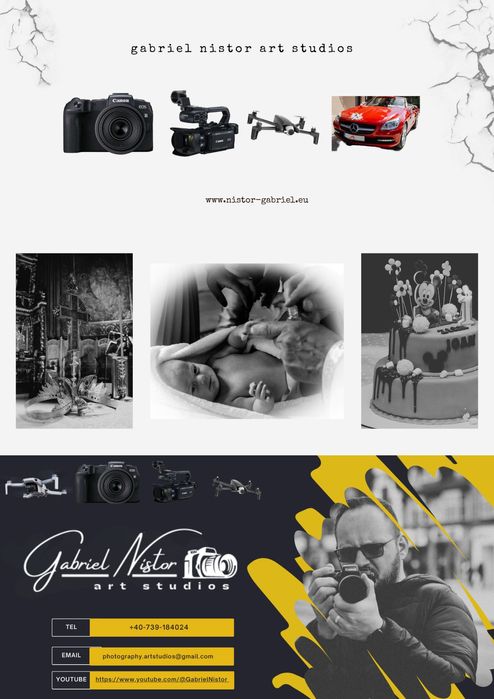 Fotograf / Videograf (Nunti, Botezuri si Evenimente private)