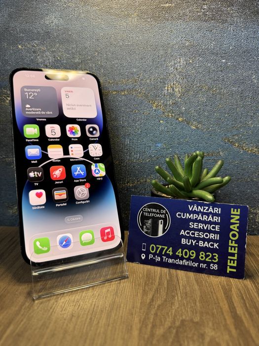 Iphone 14 Pro Max/128Gb/Garantie 2Ani Centrul de Telefoane/Rate