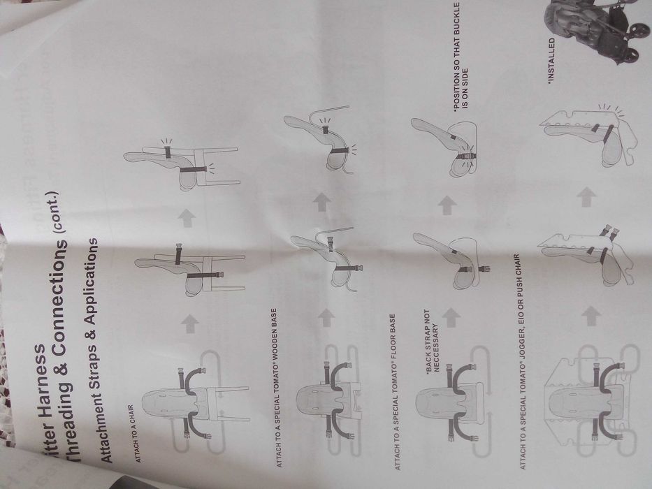 Продавам специален стол Soft-Touch Sitter User Manual.