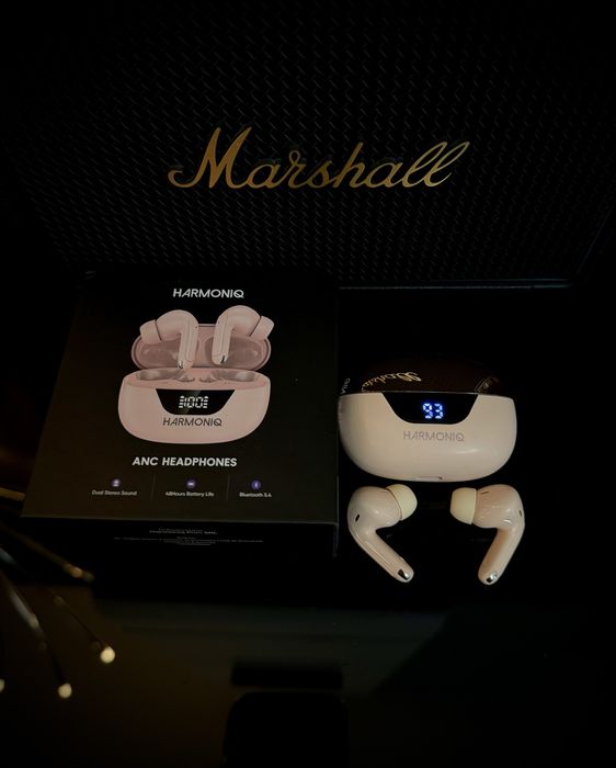 Casti wireless in ear cu noise cancelling control touch bluetooth 5.4