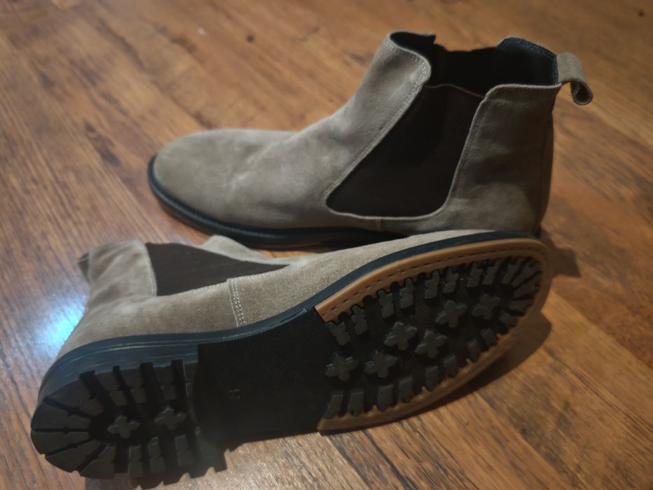 Мъжки боти естествена кожа.