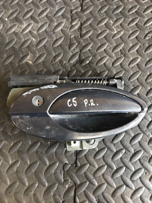 Външна дръжка предна дясна врата черна за Citroen C5 (2001-2005) 9638398280