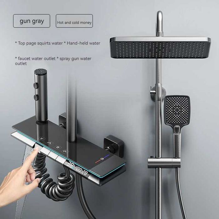 Модерен интелигентен душ с дисплей и LED подсветка D09