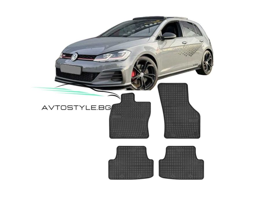 Гумени стелки зa VW Golf 7, 2012-2020 г., Frogum