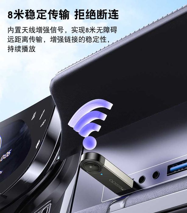 Yesido YUA81 Автомобильный USB Bluetooth-аудиоадаптер / FM-передатчик