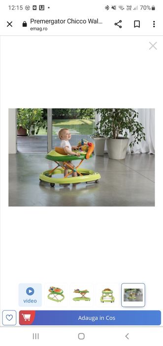 Premergator Chicco Walky Talky Green Wave