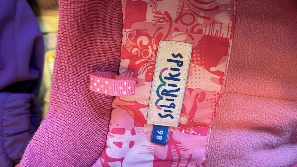 Зимний костюм для девочки размер 86