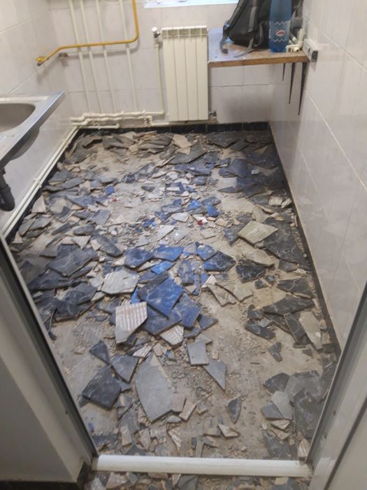 Decopertare Gresie-F Taiere Pereți Beton Santuri instalație Bucuresti