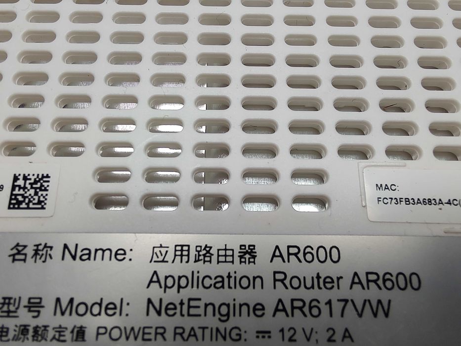 Router Enterprise Huawei NetEngine AR617VW AR600 WiFi Voce Gigabit SFP