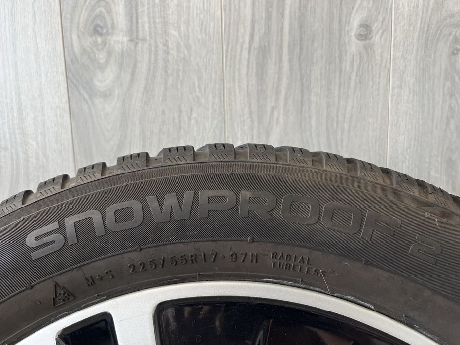 Оригинални джанти 17 цола 5х112 за Мерцедес Е-класа W213/S213 със зимни гуми 225/55/17