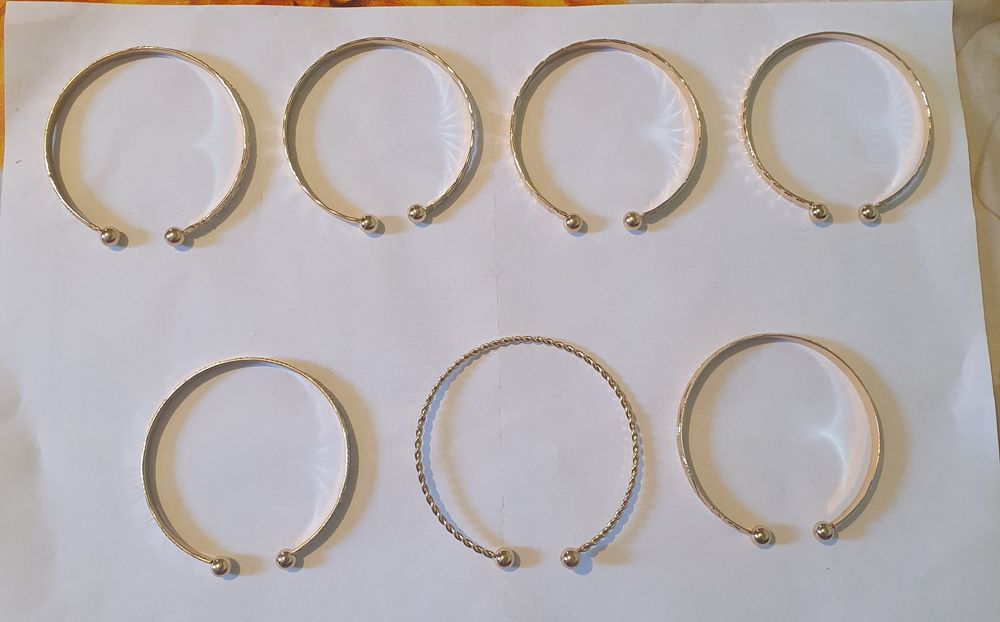 Set bratari reglabile aurite 7 buc.