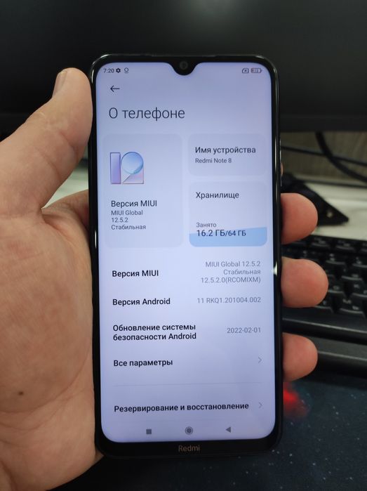 Redmi note 8 Sotiladi 64 gb