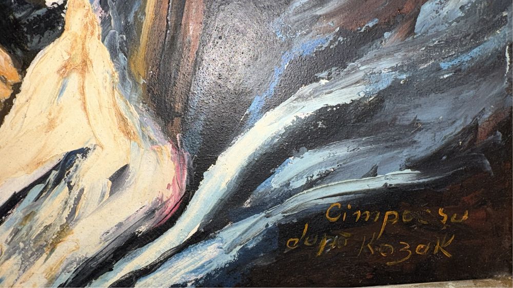 Vand tablou pictat in ulei .Pictura impresionanta a lui Cimpoianu iasi