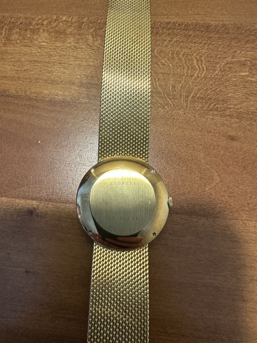 Златен часовник Jaeger-LeCoultre 18 карата злато оникс диаманти верига