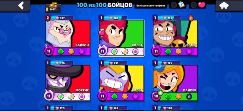 Аккаунт бравл старс