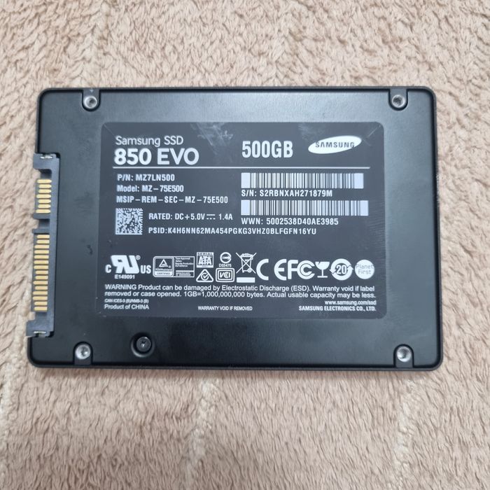 Ssd Samsung 850 EVO SATA III 500gb