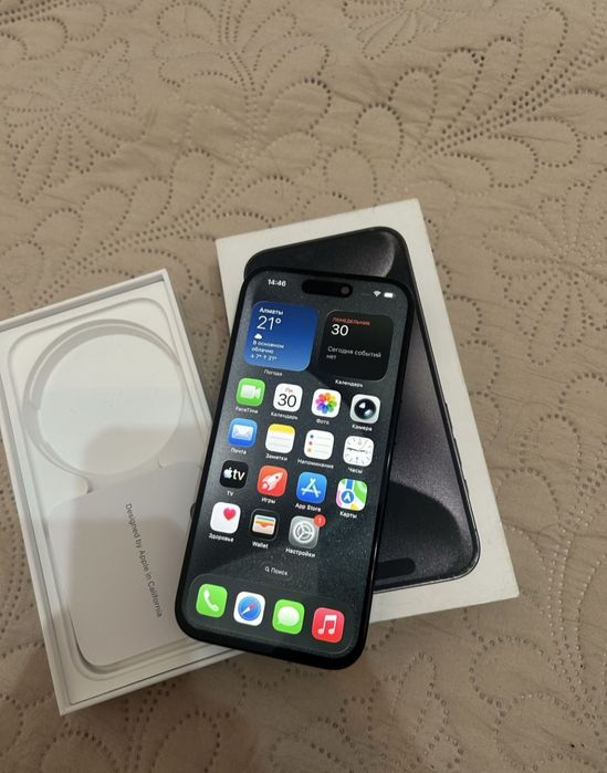 15 про 128 гб. Акб 87%.