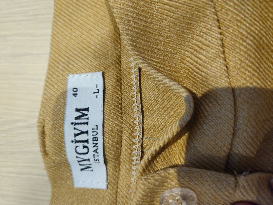 Pantaloni Palazzo cu dunga si buzunare laterale