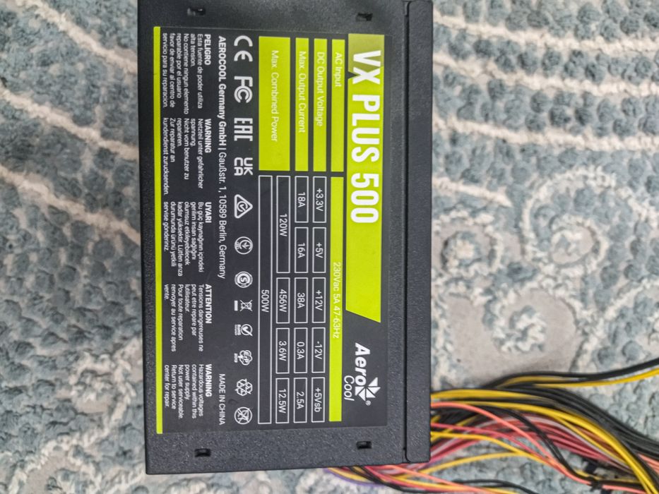 Блок Питания Aerocool vx plus 500