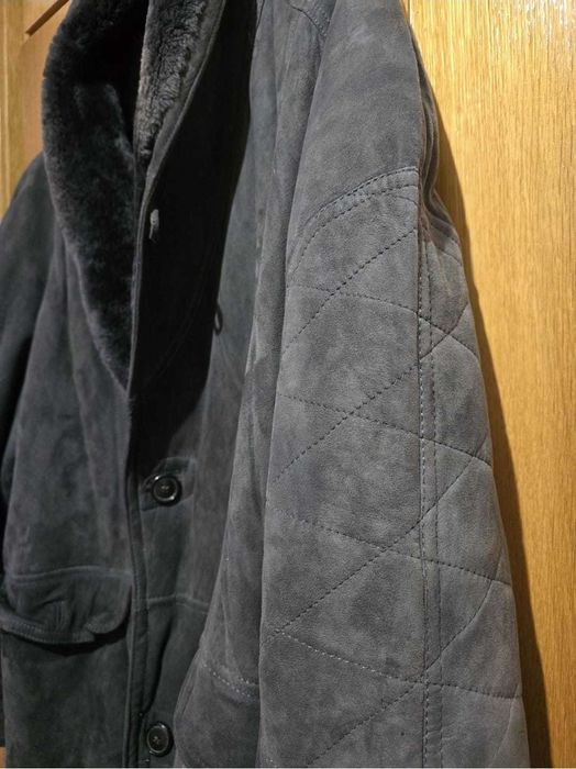 Cojoc vintage piele/blana naturala XXL