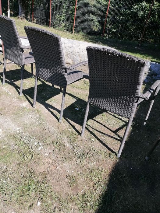 Scaune grădină, 3 buc.