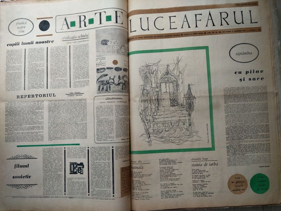 Ziare vechi-Ziarul Luceafarul 19 editii din anii 1965-1966