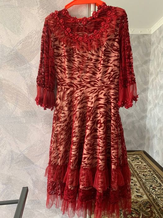 Вечерний платье фиолетовый куйлак полный карсет