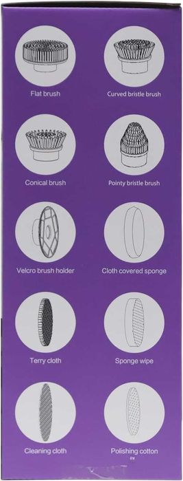 Perie electrica rotativa spin scrubber