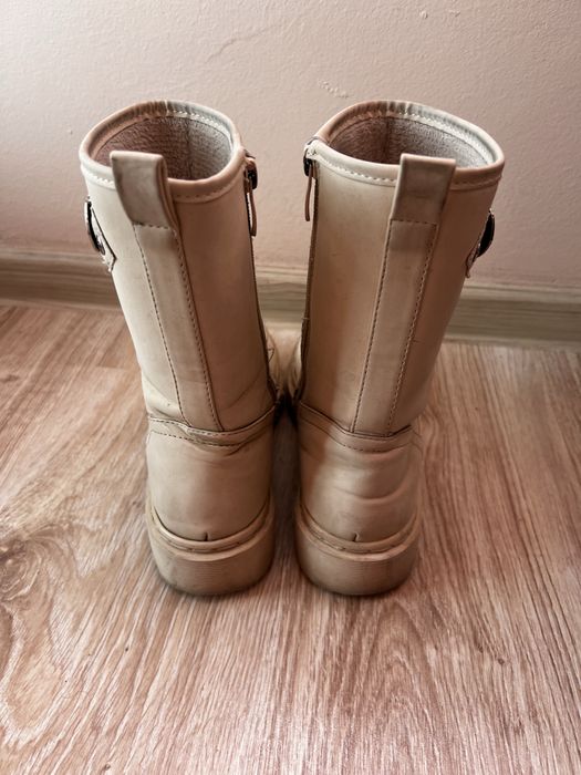 Боти/кожени/ниска подметка