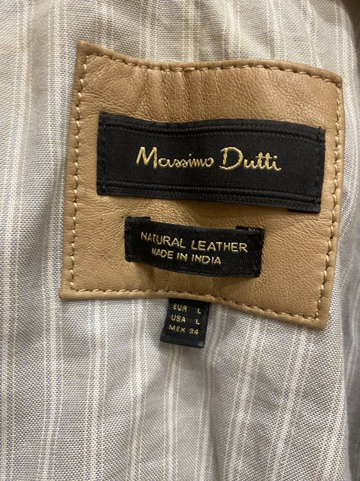 Кожанная куртка Massimo Dutti