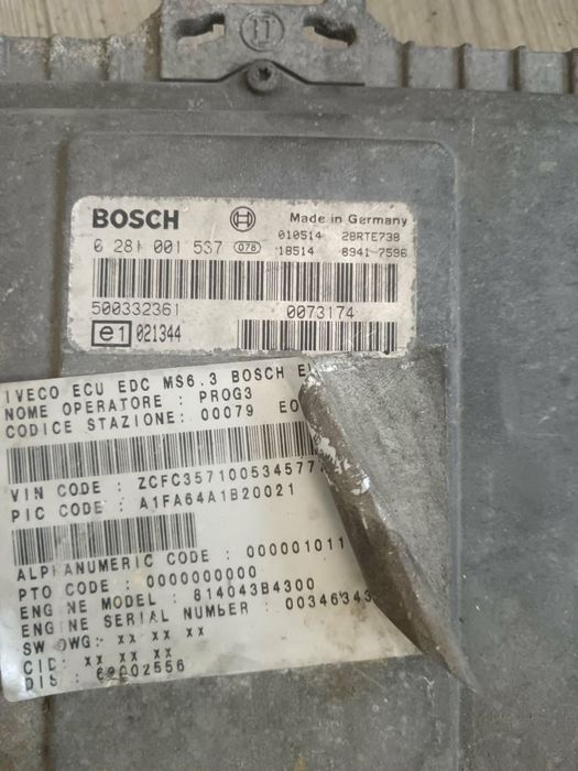 KIT PORNIRE IVECO DAILY 2.8 D 2003 0281001537, 500332361, 500321740, 500340911