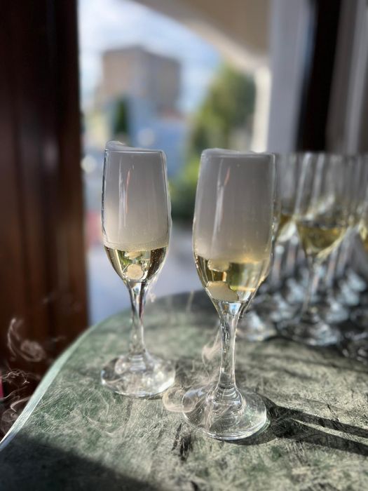 Fum greu dansul mirilor- gheata carbonica  -artificii vulcan- balonase