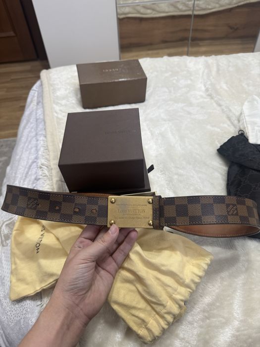 louis vuitton damier ebene ремень оригинал
