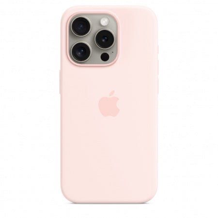 Husa iPhone 15 Pro Max Apple Originala, Silicon, Pink Sand