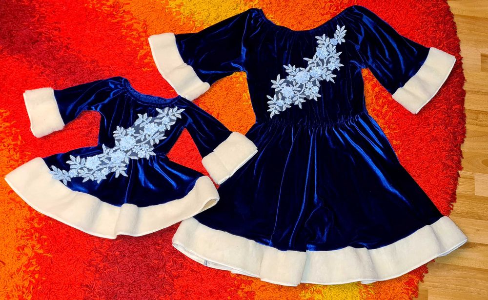 Set mama fiica de catifea