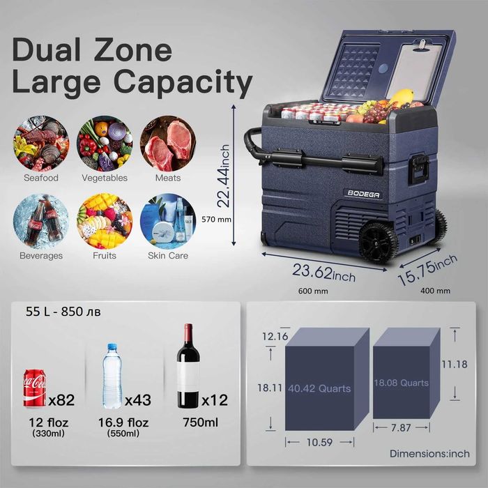 Нови компресорни хладилници за кола, каравана, къмпинг и др.