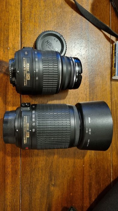 Nikon D3100 kit obiectiv 18-55mm si obiectiv 50-200 mm