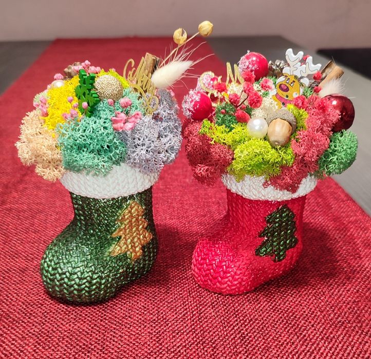 Коледни Табелки за закачане/ коледни кашпи/шейни и късмети