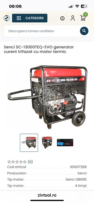 Generator 11-14kw aproape nou
