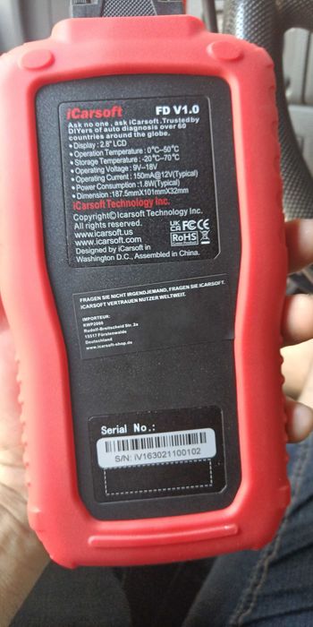 диагностичен уред за американски автомобили  icarsoft  fd v1.0