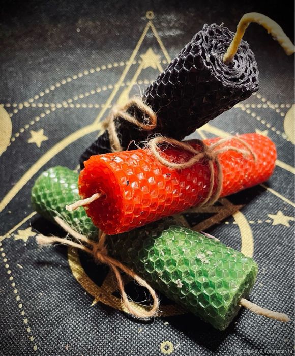 Свечи восковые, медовые