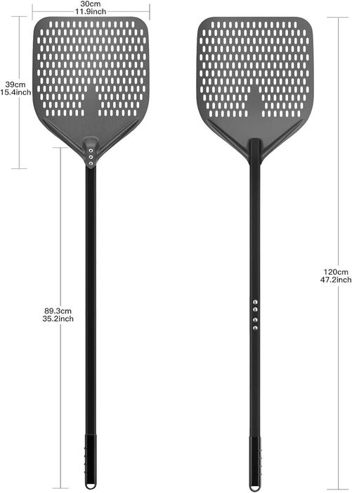 Шпатула за пица перфорирана G.a HOMEFAVOR , 12 Inch и 120 см