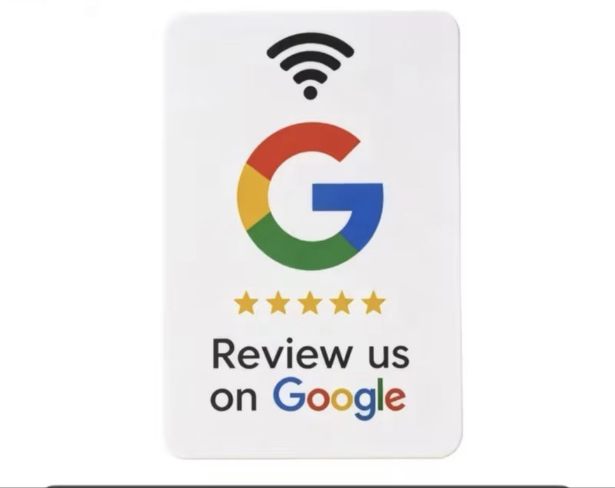 NFC карта за Google Reviews – Повече отзиви за вашия бизнес