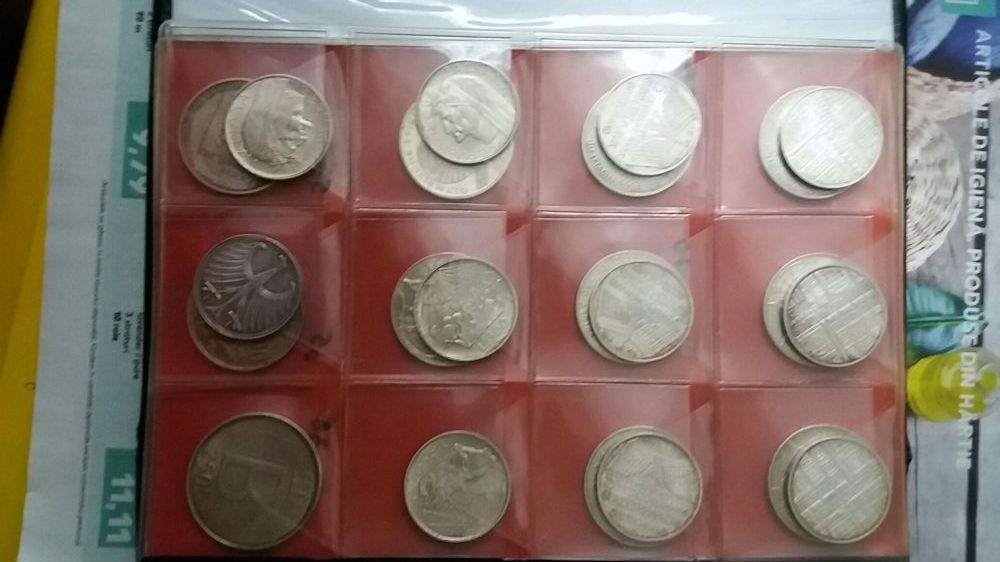 Monede argint pentru mot si botez