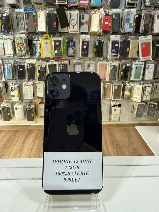 iSellStore Vâlcea: iPhone 12 Mini Midnight  - 128GB - 100%baterie