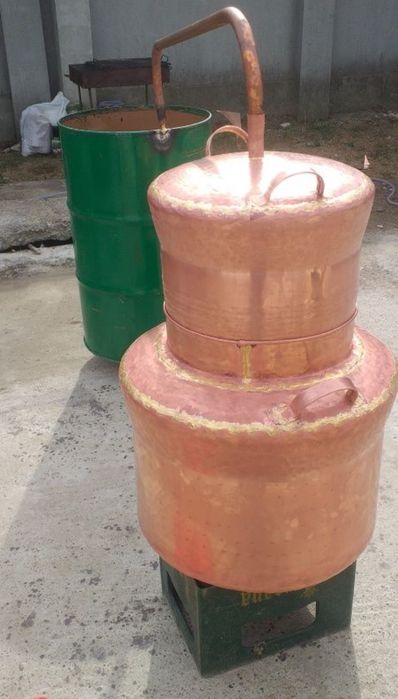 Vindem cazane de țuică 8litre cu fund 3mm parte 2mm capac 15mm