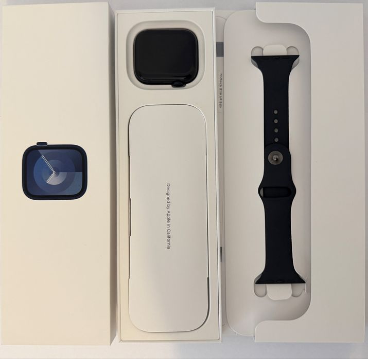 Apple Watch Seria 9, GPS only, 45mm, Midnight