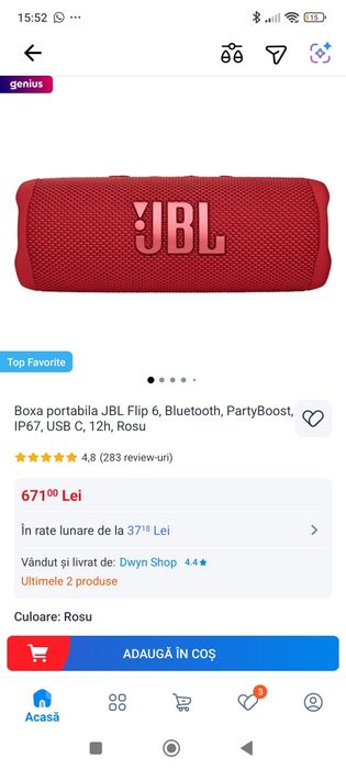 JBL Flip 6 Nou nouța