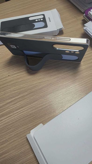 Husa protectie Samsung Standing Grip Case pt Galaxy S25 Ultra, Black