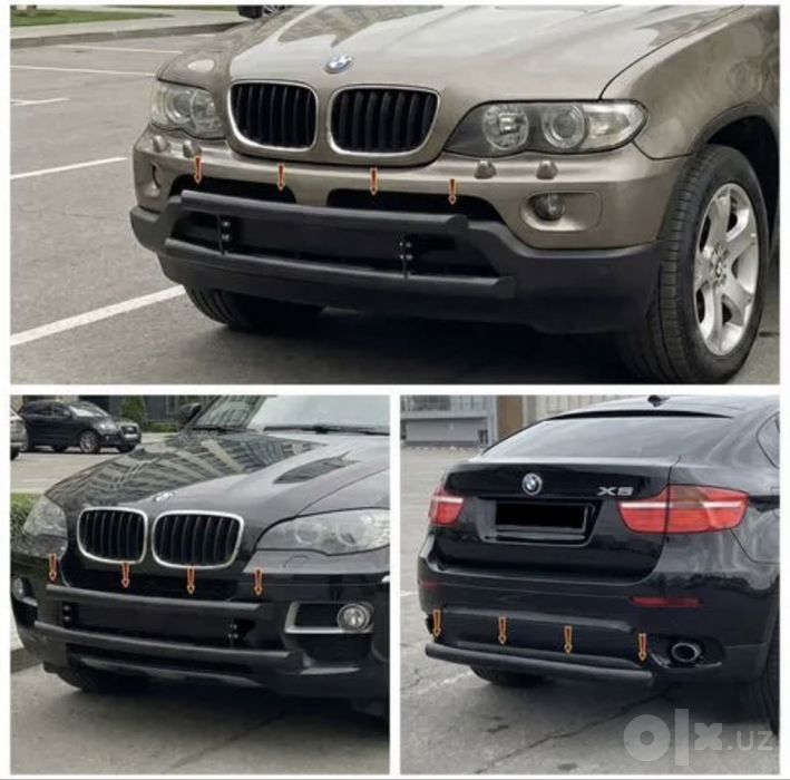 Защита бампера Bmw x5 е53 e70 x6 e71 72 Кенгурятни
